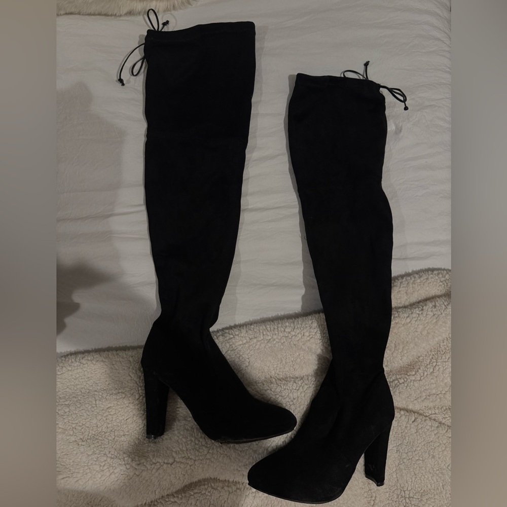 Black Over-the-Knee Women's Boots